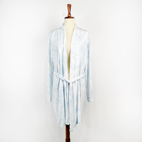 PJ Salvage Bride wedding robe tie dye rainbow bachelorette belted size Large - Picture 5 of 9